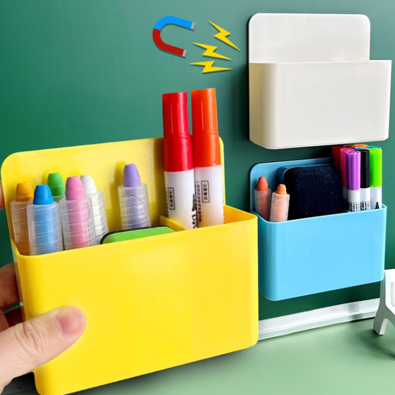 Pen Cup Magnetic - Candy Color Magnetic Storage Box Plastic