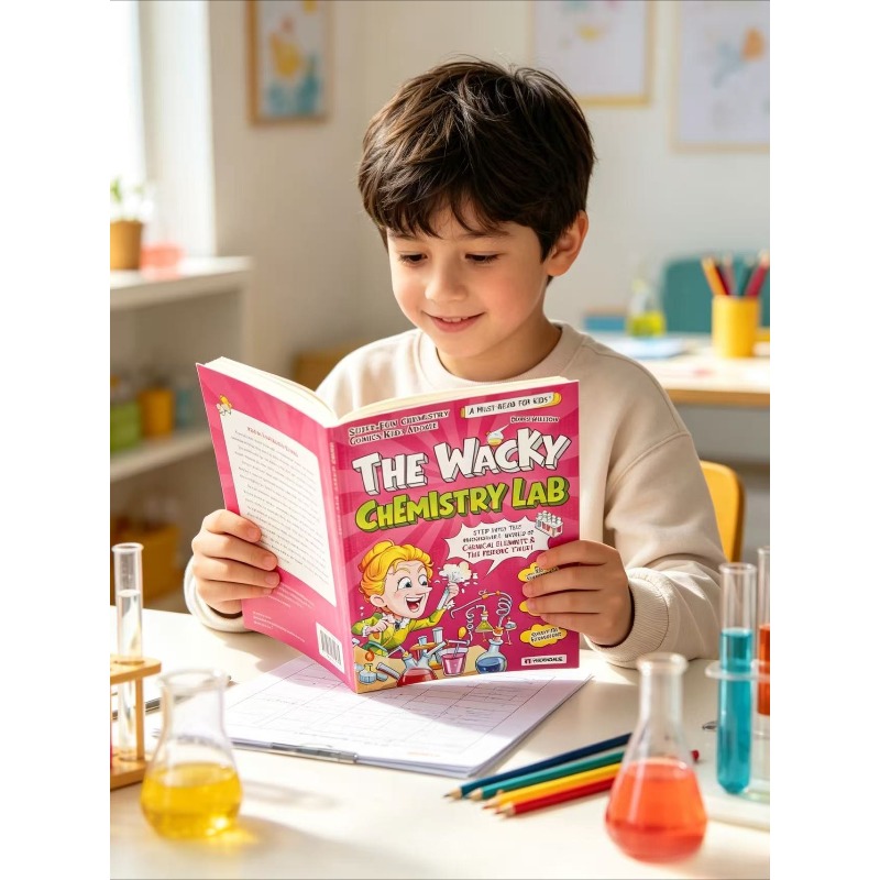 Desk Setup Girl - The Wacky Chemistry Lab Kids Science