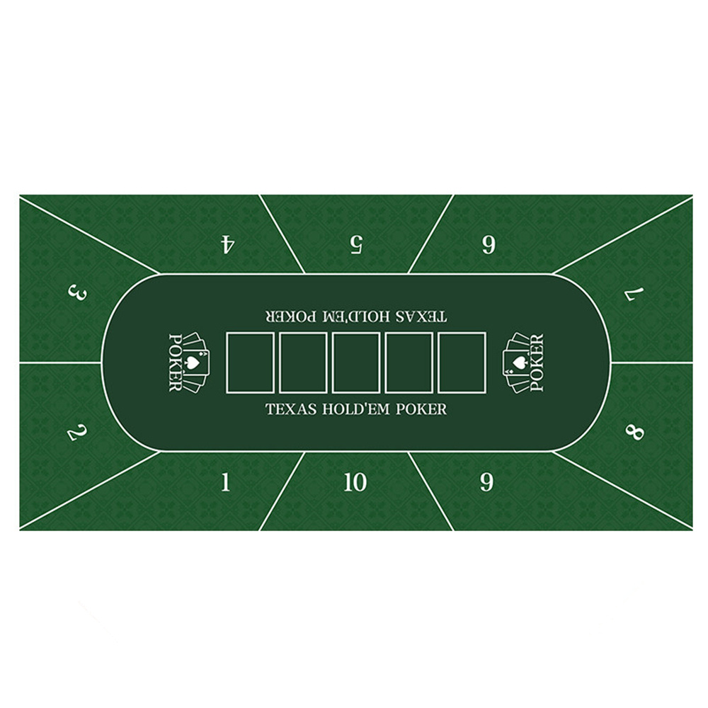 Rubber Mat Desk - Casino Texas Hold'em Table Mat Rubber