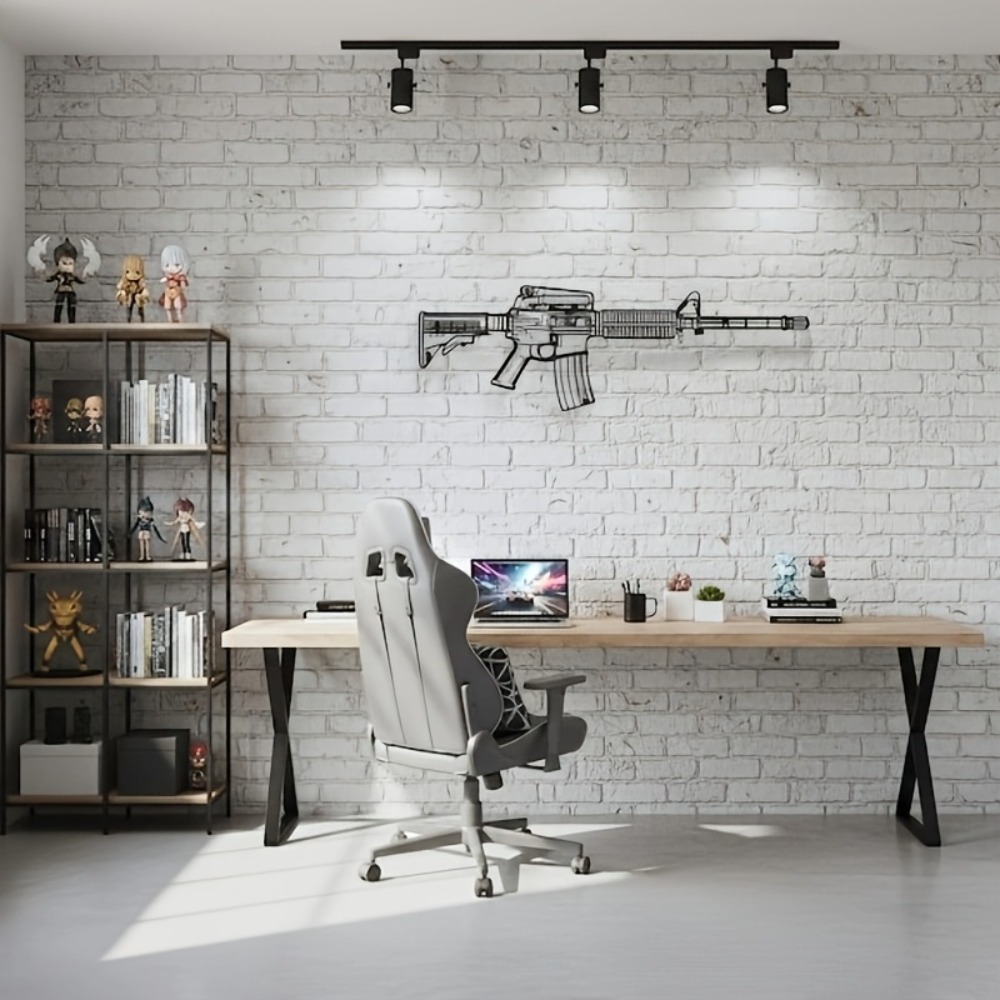 CIFbuy M4 Rifle AR15 Gun Silho - Rubber Mat Desk recension och pris