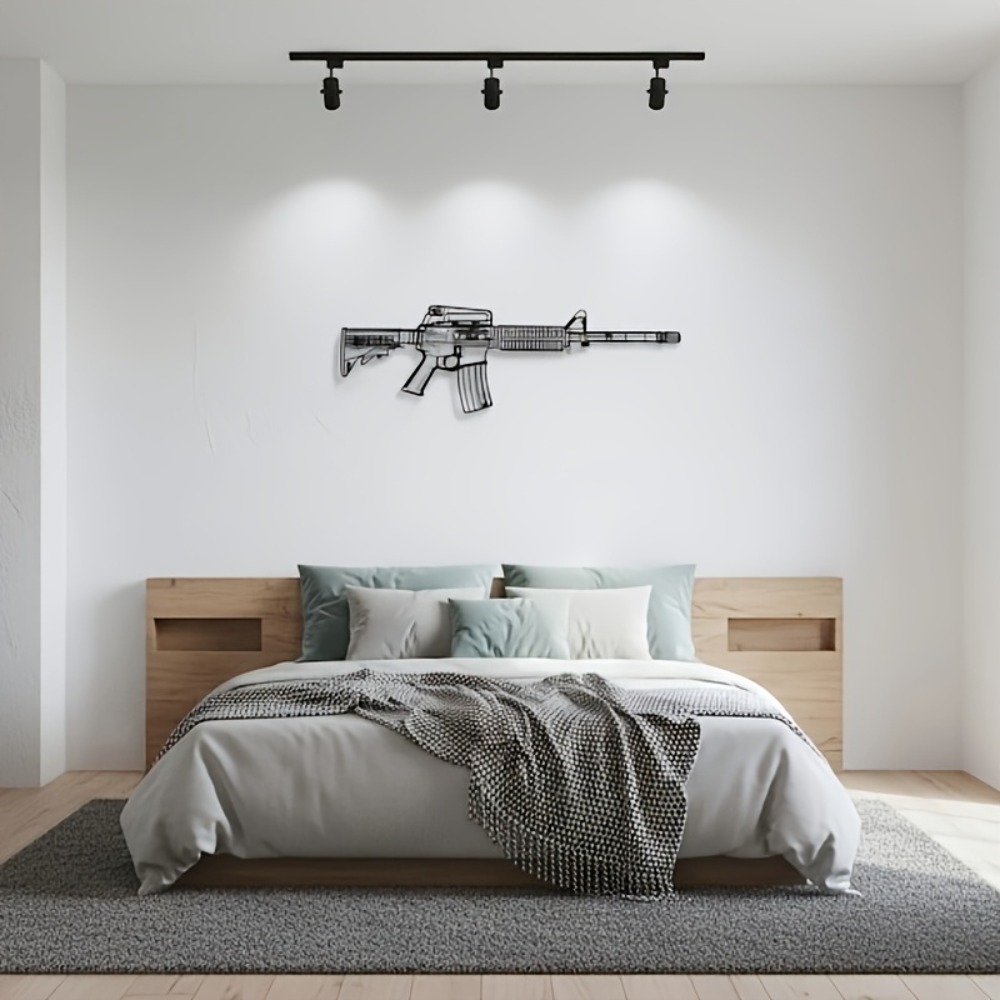 CIFbuy M4 Rifle AR15 Gun Silho - Rubber Mat Desk recension och pris