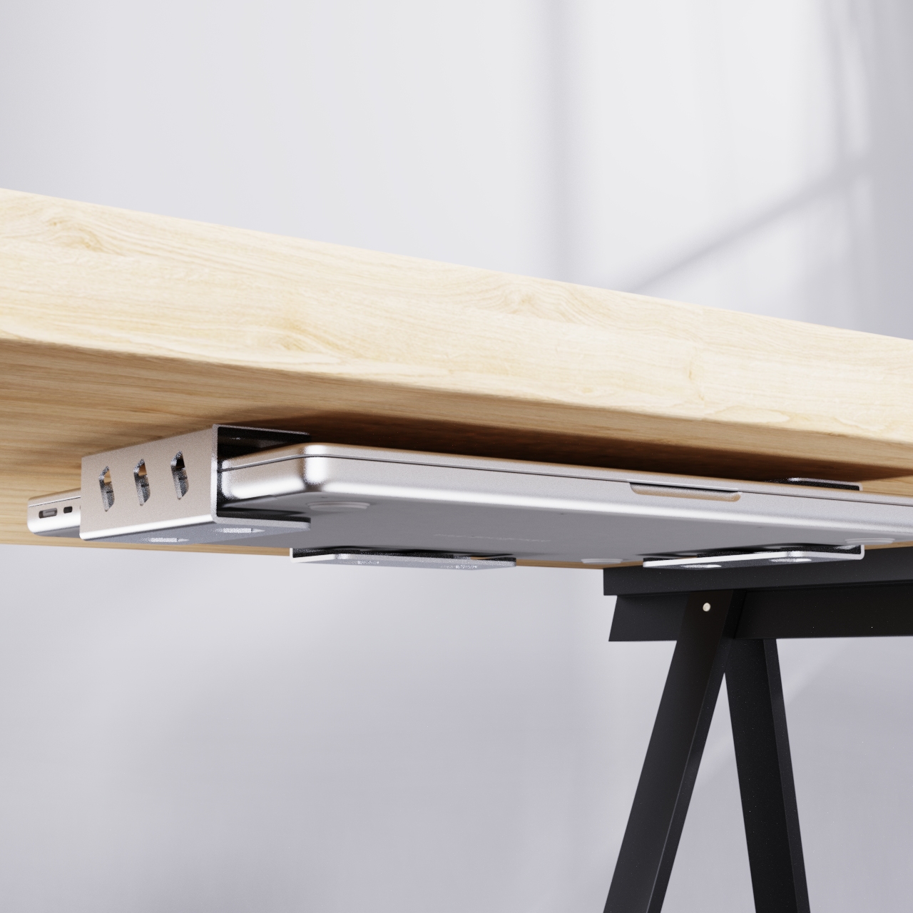 laptop MacBook under desk supp - Desk Setup Mac recension och pris