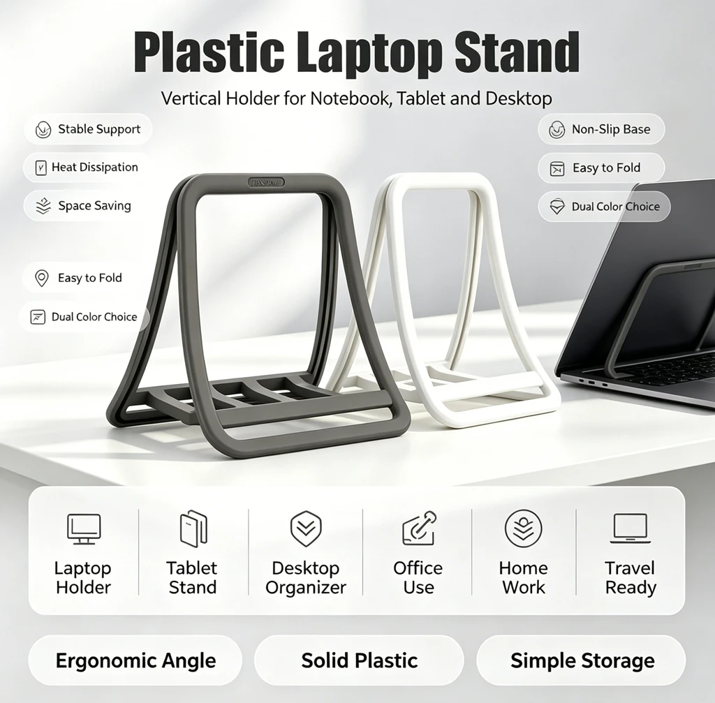 Vertical Laptop Stand Notebook - Desk Setup Mac recension och pris