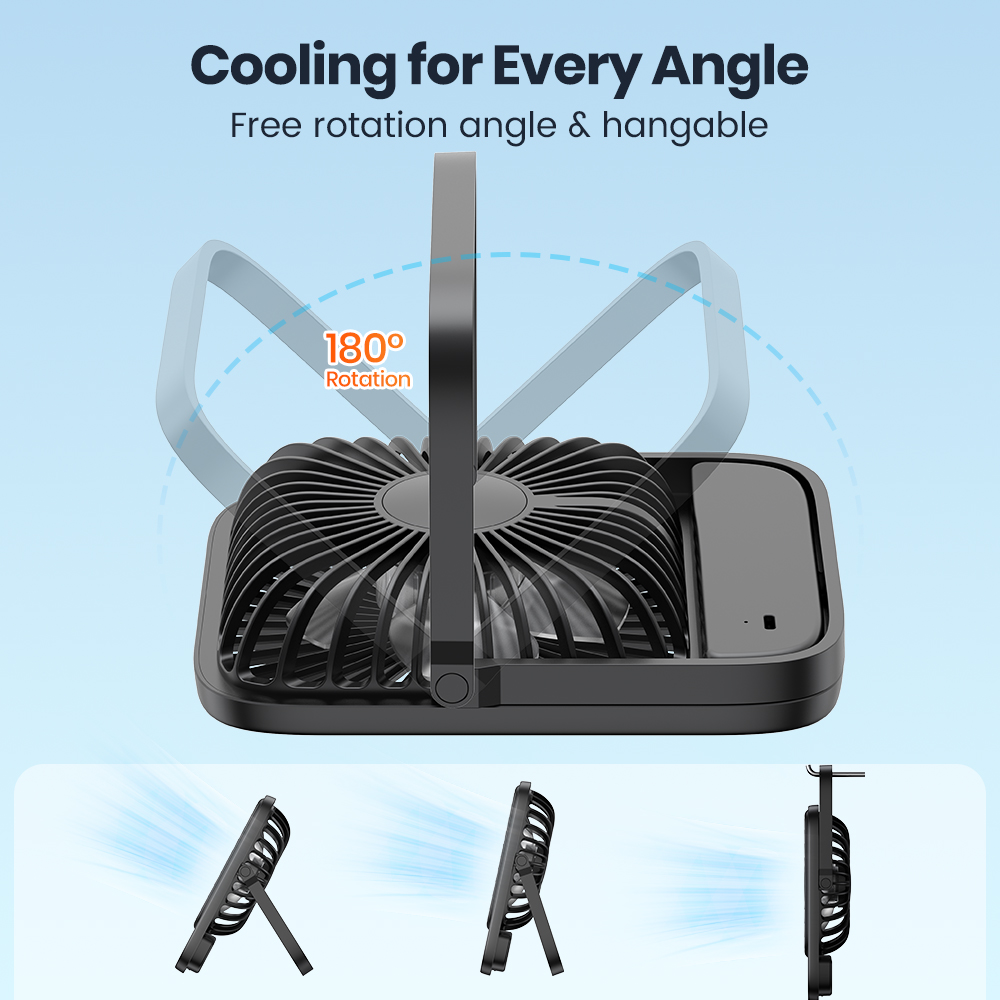 Warmco Mini USB Desk Fan Porta - Fan Desk Small Usb recension och pris