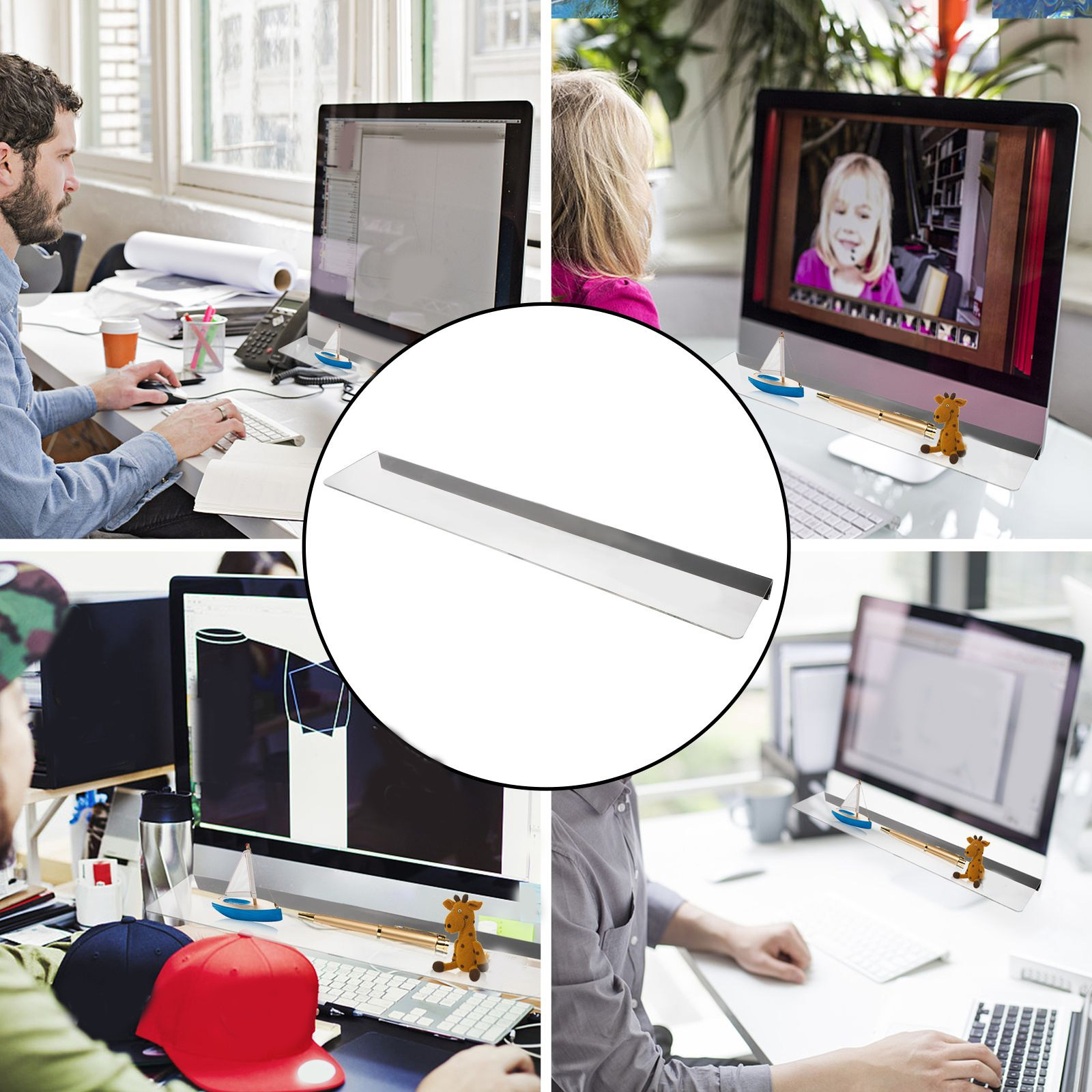 1Pcs Computer Monitor Storage  - Sticky Memo Holder recension och pris