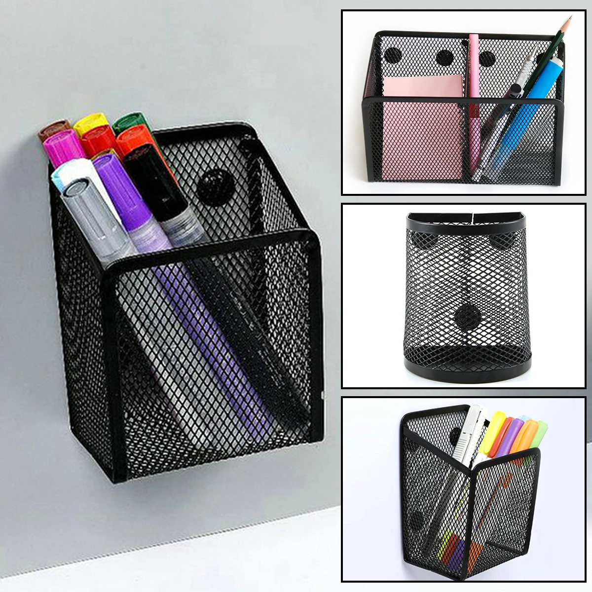 Metal Mesh Pen Cup Sturdy Magn - Pen Cup Magnetic recension och pris