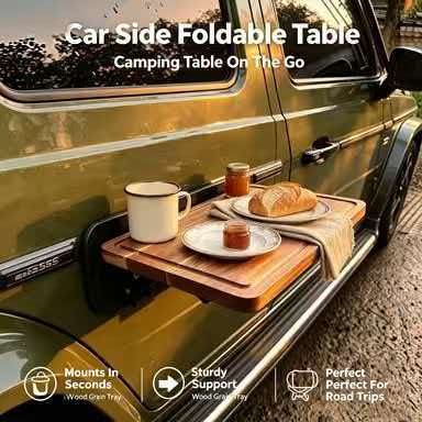 Outdoor Camping Picnic Car Sid - Desk Setup Wood recension och pris