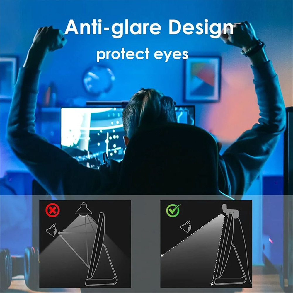 2PCS RGB Monitor Light Bar Set - Desk Setup No Monitor recension och pris