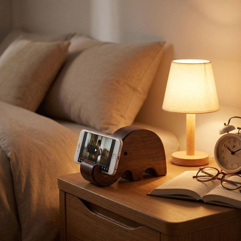 Simple Creative Solid Wood Bla - Desk Setup Wood recension och pris