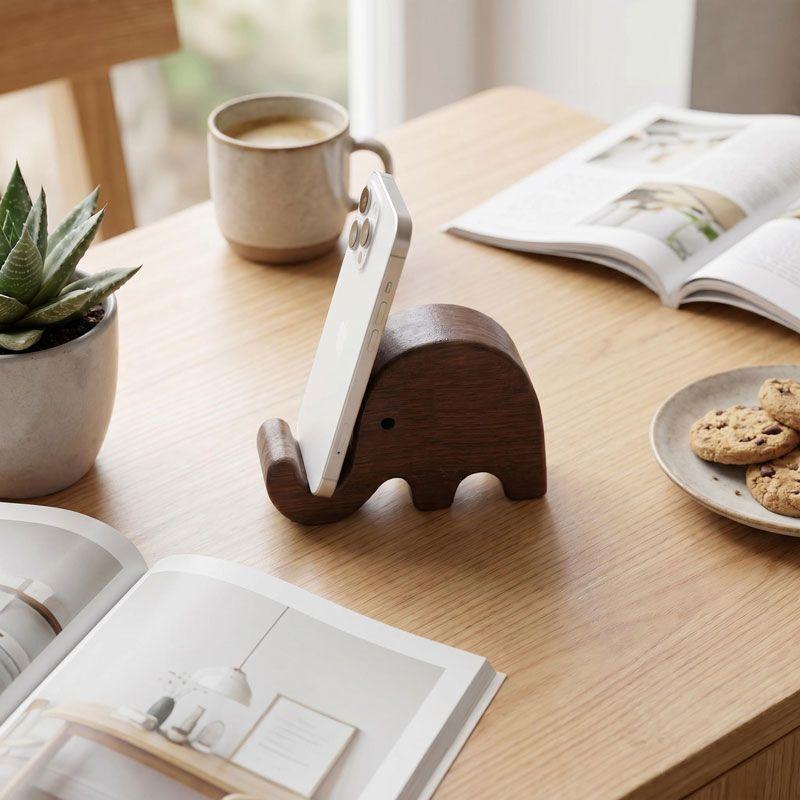 Simple Creative Solid Wood Bla - Desk Setup Wood recension och pris