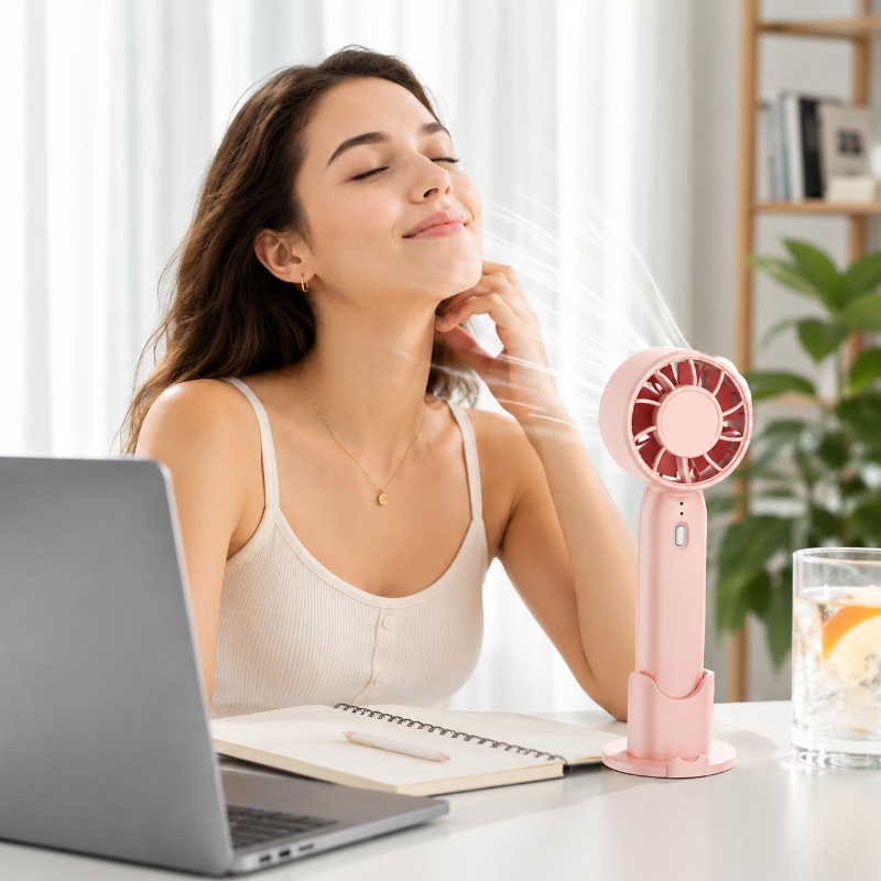 Handheld Fan USB Rechargeable  - Fan Desk Small Usb recension och pris