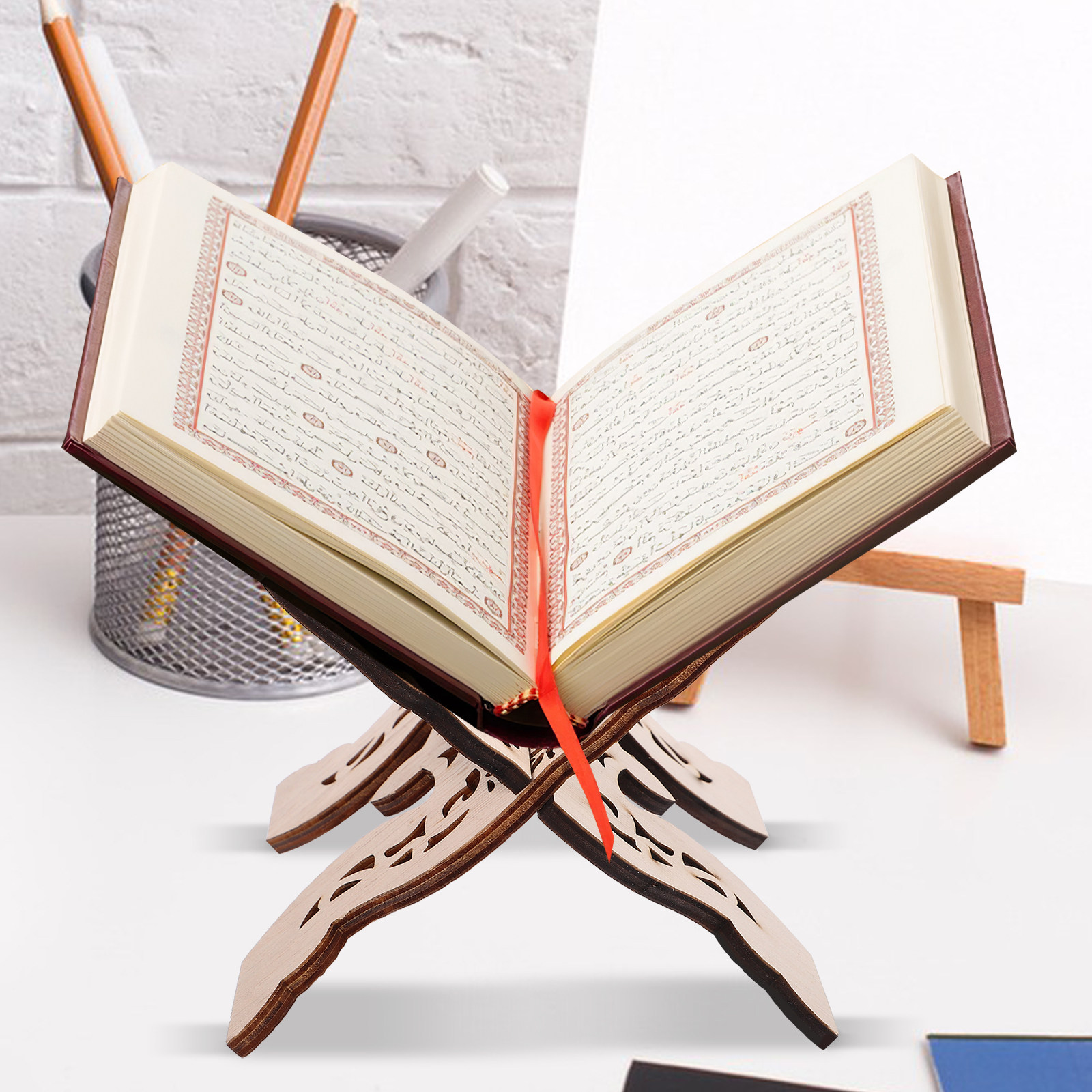 Wooden Desktop Reading Stand B - Desk Setup Wood recension och pris