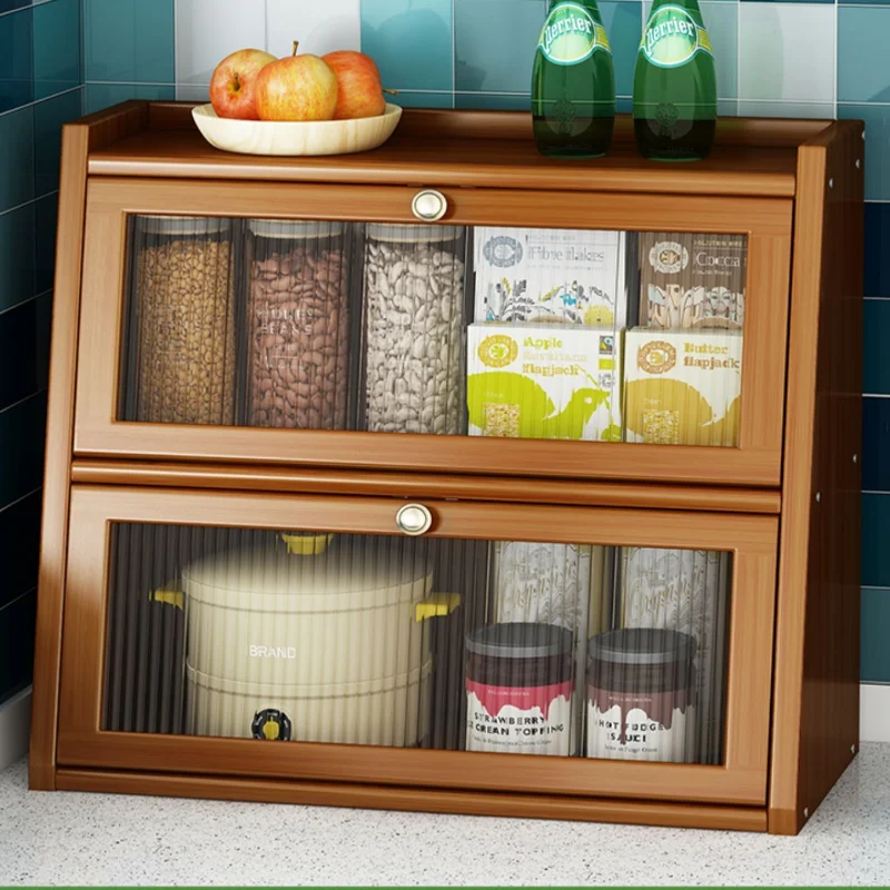 Bamboo Kitchen Storage Cabinet - Drawer Organizer Bamboo recension och pris