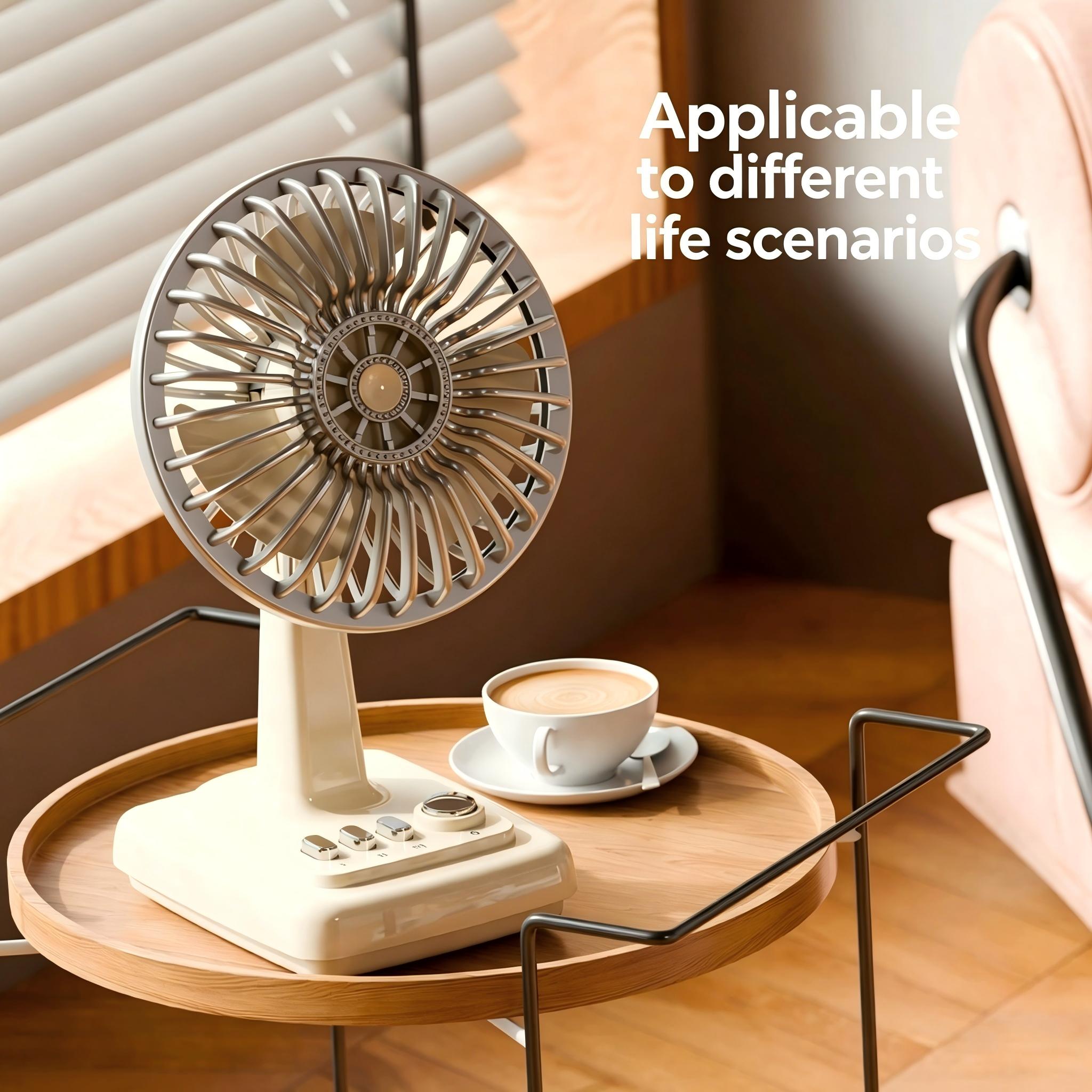Retro Alloy Desktop Fan 3 Spee - Fan Desk Small Usb recension och pris