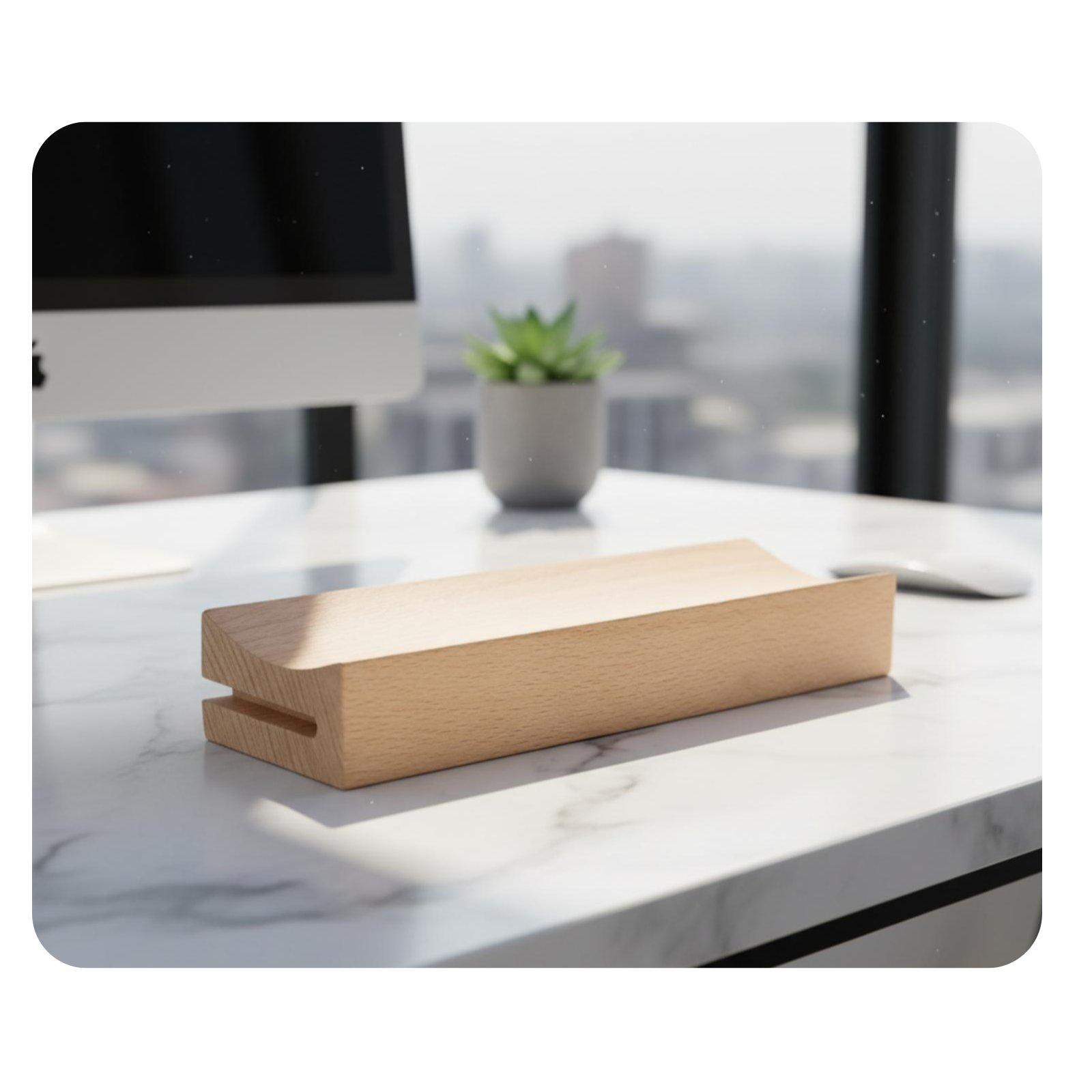 Wooden Base Calendar Stand Sta - Desk Setup Wood recension och pris