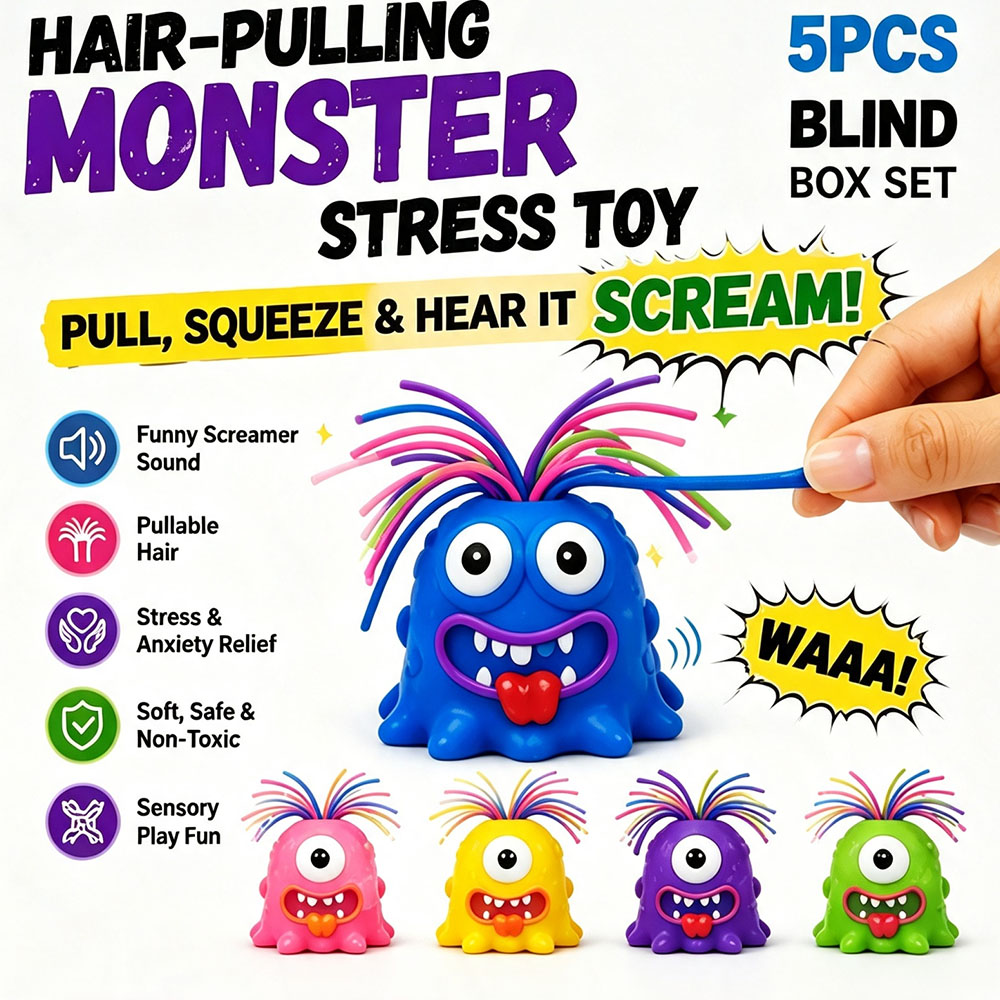 Viral Screaming Monster Hair P - Desk Setup Gadgets recension och pris
