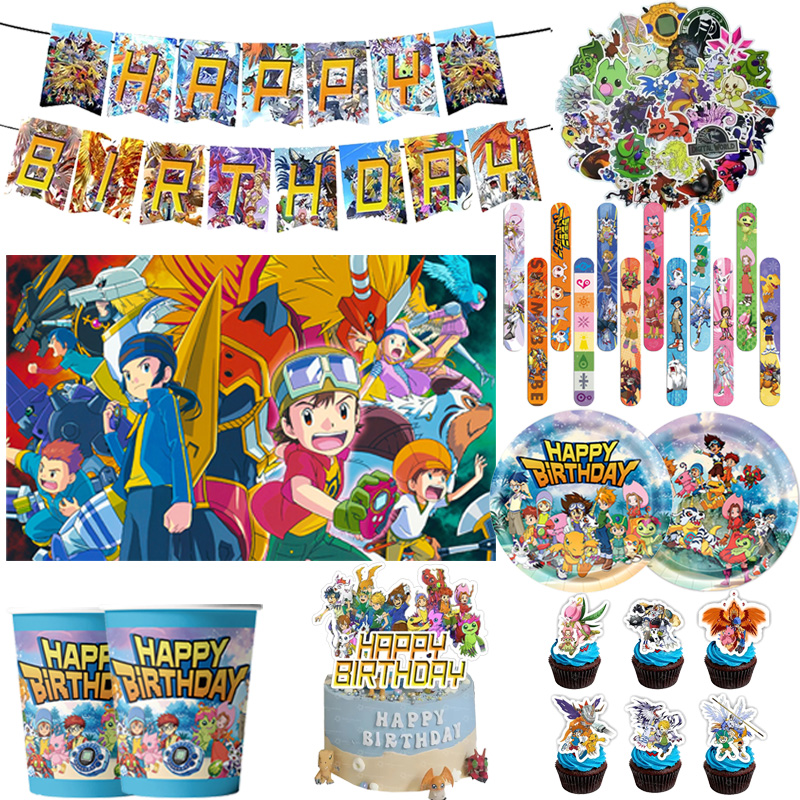 Digimon Themed Birthday Party  - Desk Setup Girl recension och pris