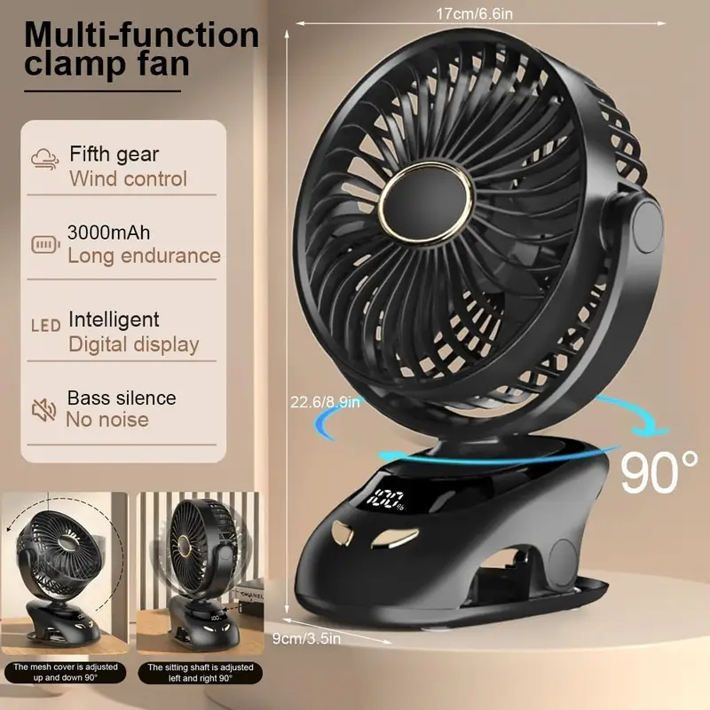 Small Desk Clip On Fan, Portab - Fan Desk Small Usb recension och pris