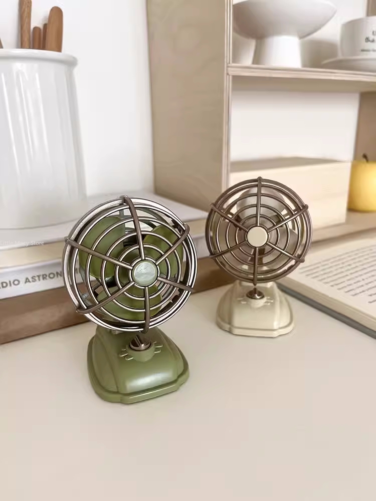 Retro Desktop Small Fan USB Ch - Fan Desk Small Usb recension och pris